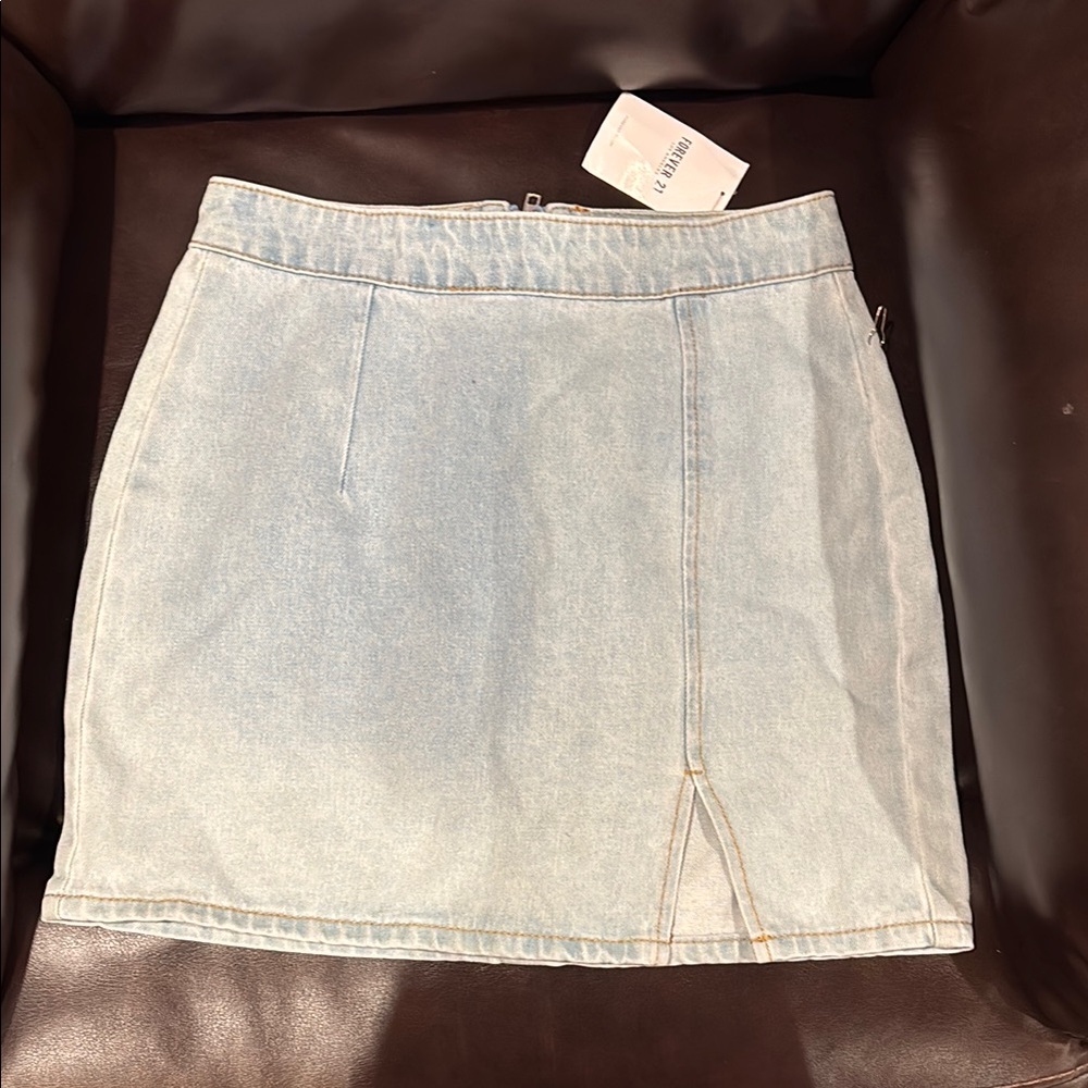 Light Blue Denim Skirt